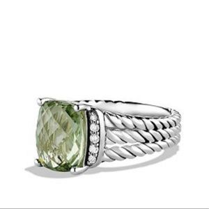 David Yurman Wheaton Petite Ring with Semiprecious Stone & Diamonds